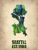 NAXART Studio - Seattle Watercolor Map