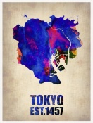 NAXART Studio - Tokyo Watercolor Map 1