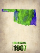 NAXART Studio - Oklahoma Watercolor Map