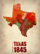 NAXART Studio - Texas Watercolor Map