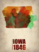 NAXART Studio - Iowa Watercolor Map