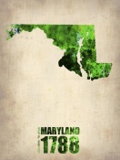 NAXART Studio - Maryland Watercolor Map