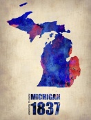 NAXART Studio - Michigan Watercolor Map