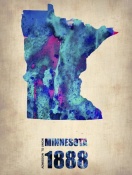 NAXART Studio - Minnesota Watercolor Map