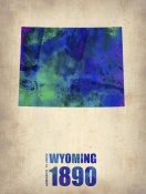 NAXART Studio - Wyoming Watercolor Map