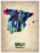 NAXART Studio - Spain Watercolor Map