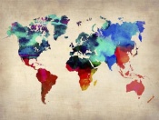 NAXART Studio - World Watercolor Map 1