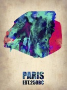 NAXART Studio - Paris Watercolor Map
