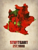 NAXART Studio - Stuttgart Watercolor Poster