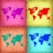 NAXART Studio - Pop Art World Map 1