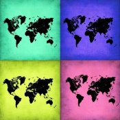 NAXART Studio - Pop Art World Map 2