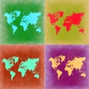 NAXART Studio - Pop Art World Map 3