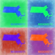 NAXART Studio - Massachusetts Pop Art Map 2