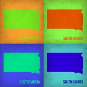 NAXART Studio - South Dakota Pop Art Map 1