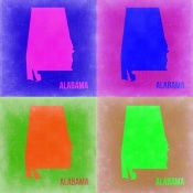 NAXART Studio - Alabama Pop Art Map 2