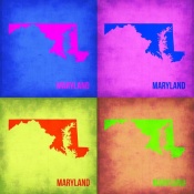 NAXART Studio - Maryland Pop Art Map 1