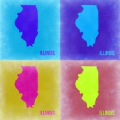 NAXART Studio - Illinois Pop Art Map 2