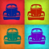 NAXART Studio - VW Beetle Front Pop Art 1