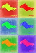 NAXART Studio - Honolulu  Pop Art Map 3