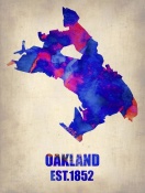 NAXART Studio - Oakland Watercolor Map