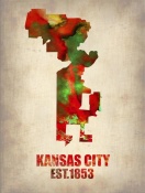 NAXART Studio - Kansas City Watercolor Map