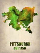 NAXART Studio - Pittsburgh Watercolor Map