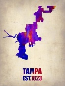 NAXART Studio - Tampa Watercolor Map