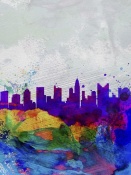 NAXART Studio - Columbus Watercolor Skyline