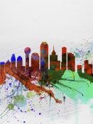 NAXART Studio - Dallas Watercolor Skyline