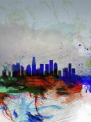 NAXART Studio - Los Angeles  Watercolor Skyline 1