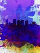 NAXART Studio - Phoenix Watercolor Skyline 1