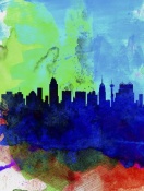 NAXART Studio - San Antonio Watercolor Skyline