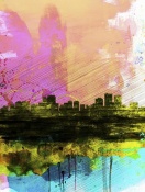 NAXART Studio - Anchorage Watercolor Skyline