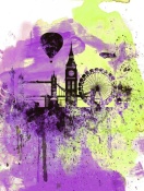 NAXART Studio - London Watercolor Skyline 1