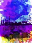 NAXART Studio - Berlin Watercolor Skyline