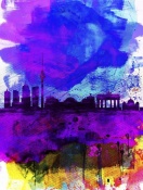 NAXART Studio - Berlin Watercolor Skyline