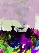 NAXART Studio - Kyoto Watercolor Skyline