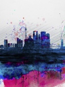 NAXART Studio - Tokyo Watercolor Skyline