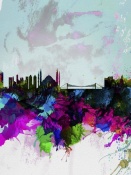NAXART Studio - Istanbul Watercolor Skyline
