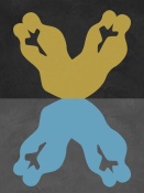 NAXART Studio - Yellow and Blue Kiss