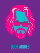 NAXART Studio - Dude Abides Purple Poster