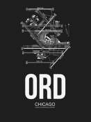 NAXART Studio - ORD Chicago Airport Black