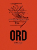 NAXART Studio - ORD Chicago Airport Orange