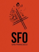 NAXART Studio - SFO San Francisco Airport Orange
