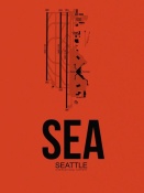 NAXART Studio - SEA Seattle Airport Orange