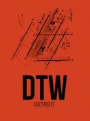 NAXART Studio - DTW Detroit Airport Orange