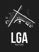 NAXART Studio - LGA New York Airport Black