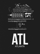 NAXART Studio - ATL Atlanta Airport Black