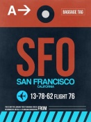 NAXART Studio - SFO San Francisco Luggage Tag 2