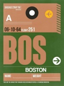 NAXART Studio - BOS Boston Luggage Tag 1